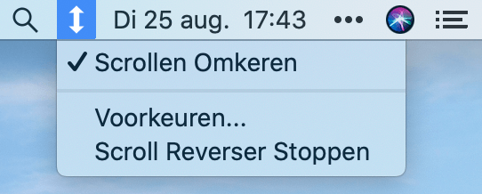 Scroll reverser swap